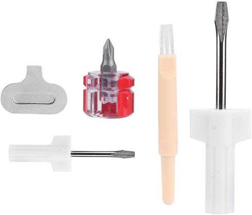 Jadeshay Sewing Machine Repair Kit, 5Pcs Sewing Machine Screwdrivers Thread Removal Tool for Sewing Machines Needle Plate Repair Accessories...
