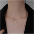 Boho Star Y Lariat Necklace Choker Gold Crystal Star Drop Necklace Long Cz Star Pendant Necklace Minimalist Necklace Chain Jewelry for Women...