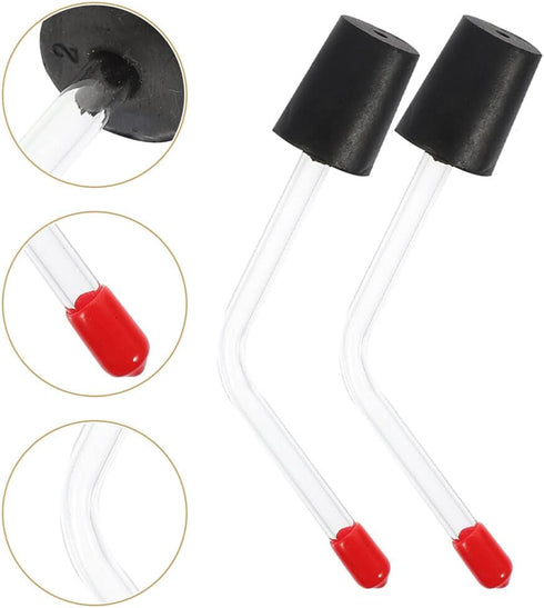 Yardwe 2pcs Hummingbird Feeder Tubes and Stoppers with BB Hummingbird Feeder Replacement Parts for Outdoor Making Your Own Bird Feeders...