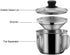 Stainless Steel Fat Separator 4 Cup/1000ML Gravy Grease Separator with Strainer and Glass Lid, Soup Oil Separator Cup for Cooking, Oil Soup Separa...