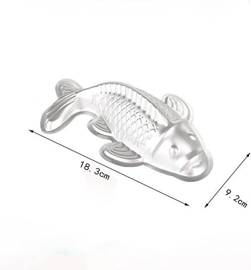 3D Aluminum alloy carp cake bakeware, fondant cake decoration bakeware, fish-shaped cake mold (7 inch)...