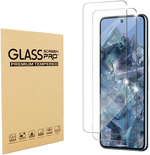 (2 Pack) Designed for Google Pixel 8 Pro Tempered Glass Screen Protector 9H Anti Scratch HD Clear Bubble Free...