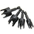 8Pcs Wood Plug Cutter, Carbon Steel Straight and Taper Claw Drill Bit Set Woodworking Hole Saw Cutting Tool 1/4" 3/8" 1/2" 5/8" (Metric 6mm 10mm 1...