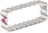 LILIAO Scalloped Edge Rectangle Cookie Cutter, 4.7 x 1.9 inch, Stainless Steel...