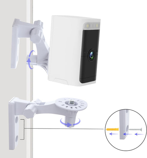 Camera Wall Mount Compatible with Wyze Battery Cam Pro, Camera Corner Mounting Bracket 180°Adjustable Security Camera Ceiling Mount for Drill Inst...