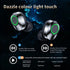 Bluetooth 5.3 Portable True Wireless Earbuds Headphones Smart Touch Control with Fast Charging Case Green LED Mirrored Screen Technology Earbuds (...