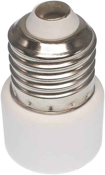 E-Simpo 2pcs E26 E27 Screw Lamp Socket to Outlet Adapter, Lampholder Outlet Adapter, Edison Screw Light Socket Bulb Holder to US/EU Plug Adapter w...