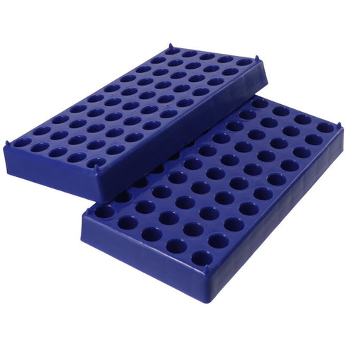 Lab Tube Stand 2PCS Polypropylene High Quality Blue 2ml Vial Rack Multi Function 50 Wells Stackable Tube Rack Laboratory Supplies...