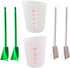 Silicone Resin Measuring Cups Tool Kit, 2PCS 250ml Measuring Cups for Epoxy Resin, 4pcs Resin Mixer Paddles Stir Sticks,Mixing Tools for Resin,Mol...