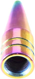 TVC29 Red 4pcs Long Spike Spiked Tire Valve Stem Caps Metal Thread Wheel Tires...