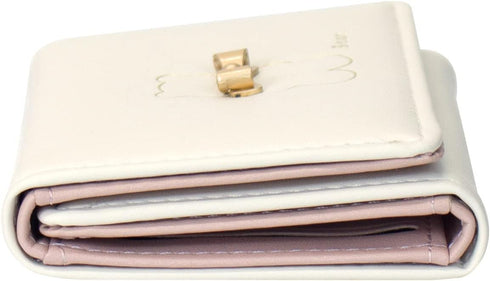 Small Wallets for Girls Cute Bear Print Wallet Small Tri-folded Wallet Cash Pocket Card Holder ID Window Purse for Women (Beige)...