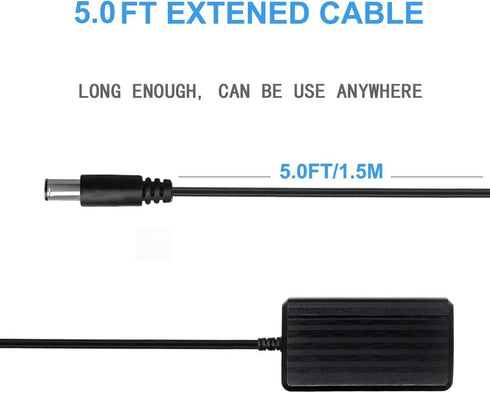 5V Speaker Charger Compatible with Sony AC-E0530 SRS-XB30 SRS-XB41 RDP-M5iP RDP-M7iP SRS-A1 SRS-A212 SRS-A3 SRS-M50 SRS-M55 Bluetooth Wireless Spe...