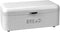 Home Basics Bread Box For Kitchen Countertop, Metal, (White), Vented With Hinge Top and Non-Skid Feet | Large Bread Box | Keeps Loaves, Bagels, Cr...