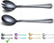 Berglander Black Salad Server Set, Stainless Steel Salad Serving Set with Titanium Black Plating, Salad Servers, Salad Spoon, Salad Fork, Pack of ...