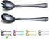 Berglander Black Salad Server Set, Stainless Steel Salad Serving Set with Titanium Black Plating, Salad Servers, Salad Spoon, Salad Fork, Pack of ...