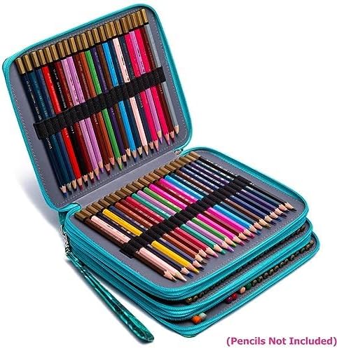 Colored Pencil Case-120 Slots Pencil Holder Bag Large Capacity Pencil Organizer Box...