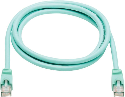 Tripp Lite Cat6a 10G Ethernet Cable, Snagless Molded UTP Network Patch Cable (RJ45 M/M), Aqua, 5 Feet / 1.5 Meters, Manufacturer's Warranty (N261-...