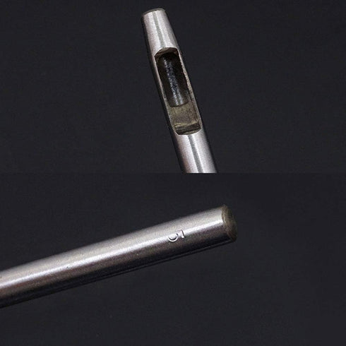 10Pcs Leather Hole Punch Cutter 0.5mm-5mm Leather Working Tools for Leather Watch Bands Belts Canvas Paper Plastics Round Hollow Hole Punch Cutter...