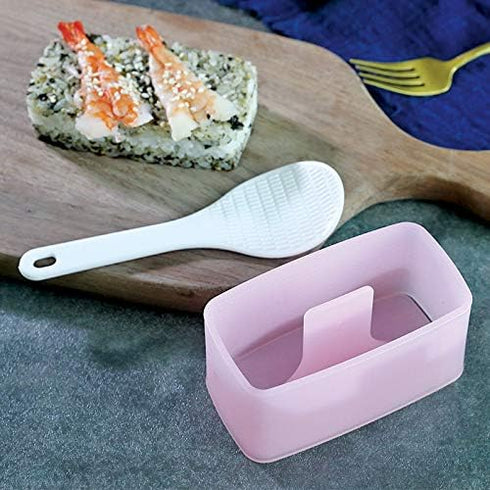 Spam Musubi Mold - 2 Pack Musubi Maker Pres, Luncheon Meat Press, Musubi Maker Mold, Onigiri Mold, Sushi Making Kit with Small Rice Paddle...