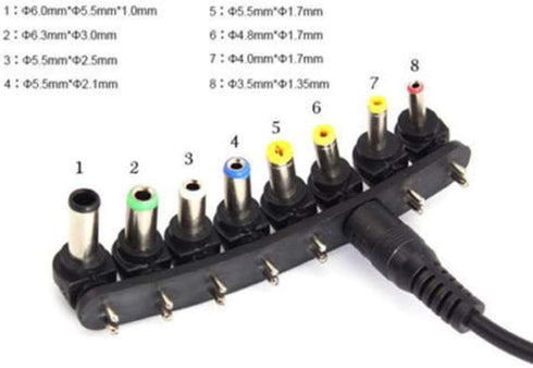 Universal 80W DC Car Charger, 15-24V Power Supply Adapter Set for Laptop Notebook...