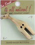 Handmade Natural Horn Toggle Buttons - Natural - 22x75mm - Giraffe Toggle - 1 pc/pk. #1933...