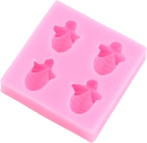 Bumble Bee Silicone Mold Bee Baking Fondant Molds For Cake Decorating Cupcake Topper Chocolate Candy Gum Paste Polymer Clay...