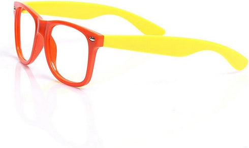 Fodattm Set of 6 Kids Children Candy Colour Fashion Cute Glasses Frame Without Lenses Nerdy Retro Glasses Party Supplies (Colour Random)...