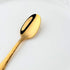 Coffee Spoon Stainless Steel Small Espresso Spoons Gold, BUY&USE 5-Inch Teaspoon Hammered Surface Dinnerware Set of 12...