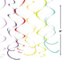 Amscan Party Hanging Swirls | Rainbow | Party Decor...