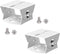 2D Adjustable Security Surveillance CCTV Camera Mounting Bracket Duckbill Head Universal Joint Bracket Crossbar Adapter (2D Aluminum Alloy Mount A...