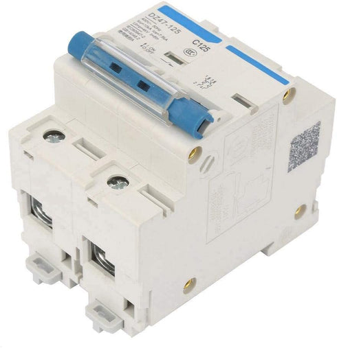 Current Circuit Breaker, DZ47-125 2P Current Miniature Circuit Breaker 400V 80/100/125A Leakage Protection Switch Supplemental Protection(125A)...