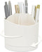 Rotating Pen Holder for Desk, Cute Desk Pencil Holder Cup for Home Office School, White Makeup Brush Holder Organizer Make up Cosmetics Container ...