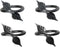 Hand Forged Metal Leaf Napkin Ring Set of 4 Pcs Wrought Iron Handmade Napkin Ring for Wedding Dinner Parties, Dining Room, Family Gathering and Sp...