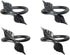 Hand Forged Metal Leaf Napkin Ring Set of 4 Pcs Wrought Iron Handmade Napkin Ring for Wedding Dinner Parties, Dining Room, Family Gathering and Sp...