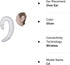 Ear Hook BT Wireless Headphone,Non Ear Plug Headset with Microphone,Single Ear Noise Cancelling Earphones Painless Wearing for Android Smartphones...