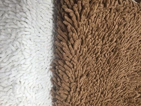 Tache Cotton Chenille High Pile Luxury Bathroom Rug Mat 20 x 32 - Soft Absorbent Shaggy All Area Carpet Rug for Bath Room tub Shower Bathmat Kitch...