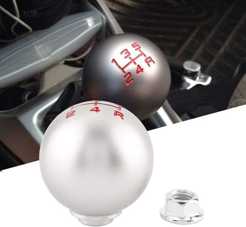 Gear Shift Knob,Car Manual Aluminum Gear Stick Ball Shift Knob Shifter Lever Head (5 Speed)...