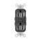 Legrand Pass & Seymour TR5262BKCC12 15 Amp Tamper Resistant Construction Specification Grade Duplex Receptacle Outlet, Back and Side Wire, Black (...