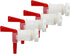 PERA 4 Pack Plastic Bottling Bucket keg Spigot tap Faucet for Homebrew Wine Making Beer...
