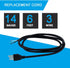 AC Power Cord Pigtail Heavy Duty 14 Gauge 3 Prong 6 Feet Open End 3 Wire SJT 14AWG Power Supply AC Plug NEMA 5-15P, Replacement AC Wall Cable 15A,...
