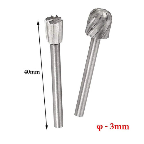 20pcs 1/8 Inch(3mm) Shank HSS Router Bits Burr Rotary Tools Replacement Wood Milling Burrs for Rotary Engraving Woodworking Tool...