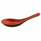 G.E.T. 6026-RB Red/Black 0.6 oz. Soup Spoon, Break Resistant Dishwasher Safe Melamine Plastic, Fuji Collection (Pack of 12)...