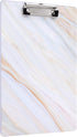 WAVEYU Marble Hardboard Office Clipboard, Decorative Clipboard with Low Profile Clip Chic Designed for Students Classroom School and Office Use, W...