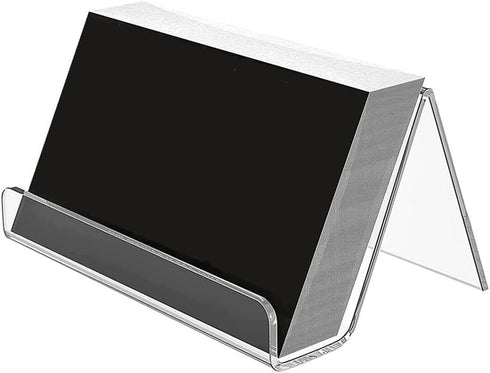 2PCS Clear Acrylic Business Card Holder Cards Stand Case for Desk Display Vertical Business Card Stand Desktop Business Card Organizer...
