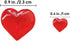 700 Pcs 2 Sizes Red Acrylic Hearts Charms Crystal Heart Shaped Diamond Gems Valentines Decorative Heart Gems for Valentine's Day Wedding Anniversa...
