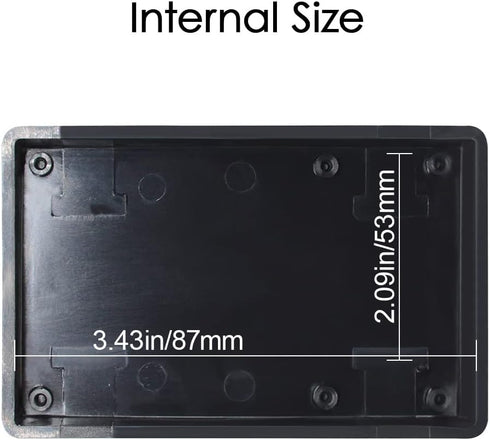 LeMotech Project Box, 5 Pieces ABS Electrical Box Small Junction Box for Electronics PCB Case,Electronic Hobby Box Black, Outside Size 3.62 x 2.28...