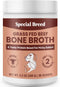 Bone Broth Powder for Dogs and Cats - Dog and Cat Food Topper, Grass Fed Beef Broth Supplement, 9.5 oz...