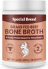 Bone Broth Powder for Dogs and Cats - Dog and Cat Food Topper, Grass Fed Beef Broth Supplement, 9.5 oz...