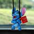 ZOSTLAND 2Pcs Cute Car Swing Ornament,Auto Rear View Mirror Hanging Decoration,Lovely Automobile Hanging Ornament,Suspension Pendant Accessories A...