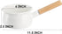 Jucoan 1 Quart Enamel Milk Pan with Dual Pour Spout, Small Enamel on Steel Saucepan Milk Pot Butter Warmer with Wooden Handle, Stove Top Soup Pot ...